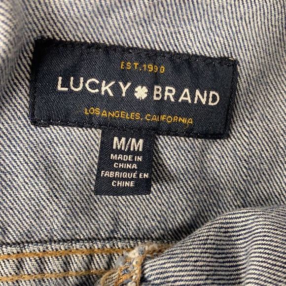 Lucky Brand Distressed Tomboy Trucker Jacket Med - Picture 10 of 14